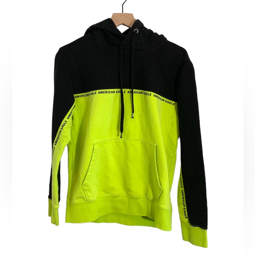 New • American Eagle • Men’s Size Small Sweatshirt in Neon Green and Black